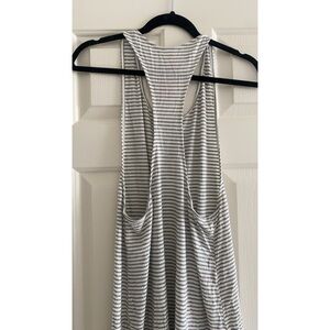 Striped Racerback Swim Cover up